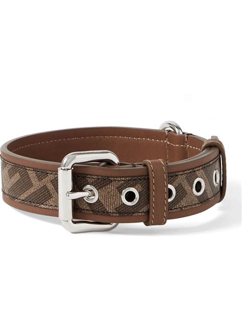 fake fendi dog collar|fendi brown dog collar.